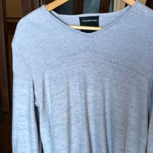 Calvin Klein V Neck Cotton Sweater